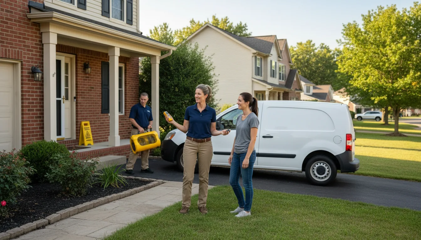 Water restoration image for Water Damage & Restoration Services in Beverly, OH